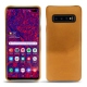 가죽 커버 Samsung Galaxy S10+ - Or Maïa ( Pantone 871C ) 