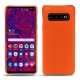 Custodia in pelle Samsung Galaxy S10+ - Orange fluo