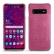 가죽 커버 Samsung Galaxy S10+ - Serpent ciclamino