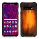 Coque cuir Samsung Galaxy S10+ - Fauve Patine