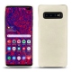 Coque cuir Samsung Galaxy S10+ - Blanc escumo
