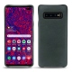 Samsung Galaxy S10+ leather cover - Blu marino