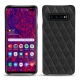 Coque cuir Samsung Galaxy S10+ - Noir - Couture ( Nappa - Black ) 