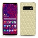 Samsung Galaxy S10+ leather cover - Beige - Couture ( Nappa - Pantone 7502C ) 