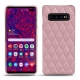 Funda de piel Samsung Galaxy S10+ - Rose - Couture ( Nappa - Pantone 2365C ) 
