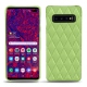 Lederschutzhülle Samsung Galaxy S10+ - Vert olive - Couture ( Nappa - Pantone 578U ) 