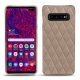 Samsung Galaxy S10+ leather cover - Taupe vintage - Couture