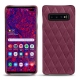 Lederschutzhülle Samsung Galaxy S10+ - Prune vintage - Couture