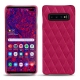 Funda de piel Samsung Galaxy S10+ - Rose fluo - Couture
