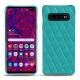 Custodia in pelle Samsung Galaxy S10+ - Bleu fluo - Couture