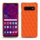 Funda de piel Samsung Galaxy S10+ - Orange fluo - Couture