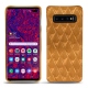 Custodia in pelle Samsung Galaxy S10+ - Or Maïa - Couture