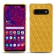 Capa em pele Samsung Galaxy S10+ - Jaune soulèu - Couture
