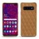 Coque cuir Samsung Galaxy S10+ - Castan esparciate - Couture