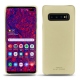 Funda de piel Samsung Galaxy S10+ - Beige PU