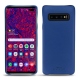 Coque cuir Samsung Galaxy S10+ - Bleu océan PU