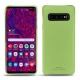 Coque cuir Samsung Galaxy S10+ - Vert olive PU