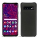 Samsung Galaxy S10+ leather cover - Noir PU