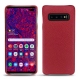 Coque cuir Samsung Galaxy S10+ - Rouge passion