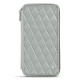 Organisateur de voyage - Anti-RFID / NFC - Gris - Couture ( Nappa - Pantone W428C ) 