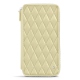 Organizador de viaje - Anti-RFID / NFC - Beige - Couture ( Nappa - Pantone 7502C ) 