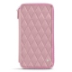Travel Organiser - Anti-RFID / NFC - Rose - Couture ( Nappa - Pantone 2365C ) 