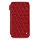 トラベルオーガナイザー - 対RFID/NFC - Rouge - Couture ( Nappa - Pantone 199C ) 