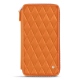 Cartella da viaggio - Anti-RFID / NFC - Orange - Couture ( Nappa - Pantone 1495U ) 