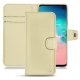 Custodia in pelle Samsung Galaxy S10E - Beige ( Nappa - Pantone 7502C ) 