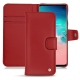 Housse cuir Samsung Galaxy S10E - Rouge ( Nappa - Pantone 199C ) 