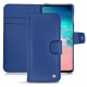 Lederschutzhülle Samsung Galaxy S10E - Bleu océan ( Nappa - Pantone 293C ) 