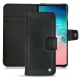 Custodia in pelle Samsung Galaxy S10E - Dark vintage ( Roughtcut - Black#5256 ) 