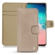 Housse cuir Samsung Galaxy S10E - Taupe vintage ( Pantone 7530C ) 