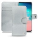 Samsung Galaxy S10E leather case - Platinium ( Pantone 877C ) 