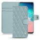 Capa em pele Samsung Galaxy S10E - Bleu ciel - Couture ( Nappa - Pantone 277C ) 