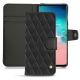가죽 커버 Samsung Galaxy S10E - Noir - Couture ( Nappa - Black ) 