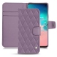 가죽 커버 Samsung Galaxy S10E - Lilas - Couture ( Nappa - Pantone 2645U ) 