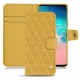 Capa em pele Samsung Galaxy S10E - Mimosa - Couture ( Pantone 141C ) 