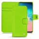 Capa em pele Samsung Galaxy S10E - Vert fluo