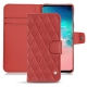 Capa em pele Samsung Galaxy S10E - Cerise vintage - Couture