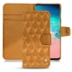 Samsung Galaxy S10E leather case - Or Maïa - Couture