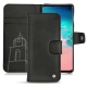 Lederschutzhülle Samsung Galaxy S10E - Negre poudro