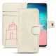 Custodia in pelle Samsung Galaxy S10E - Blanc escumo