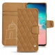 Custodia in pelle Samsung Galaxy S10E - Castan esparciate - Couture