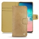Custodia in pelle Samsung Galaxy S10E - Serpent sabbia