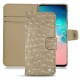 Housse cuir Samsung Galaxy S10E - Autruche desert