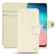 Housse cuir Samsung Galaxy S10E - Crocodile milk