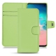 Housse cuir Samsung Galaxy S10E - Vert olive PU