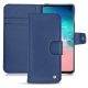 Custodia in pelle Samsung Galaxy S10E - Bleu frisson