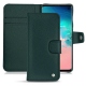 Custodia in pelle Samsung Galaxy S10E - Vert séduisant